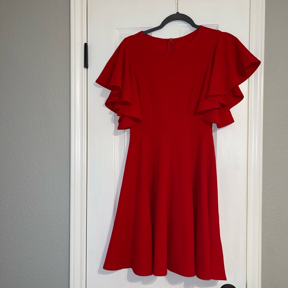 Red Cocktail Recruitment Dress - Picture 3 of 11